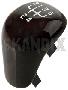 Symbol, Shift knob cap 30618299 (1051607) - Volvo S40, V40 (-2004) - symbol shift knob cap Genuine walnut wood