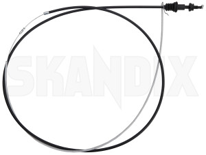 Hood Release Cable 3536635 (1051652) - Volvo 700, 900 - bonnet cables bonnet unlocking wires bowden cable hood release cable wire box skandix SKANDIX 