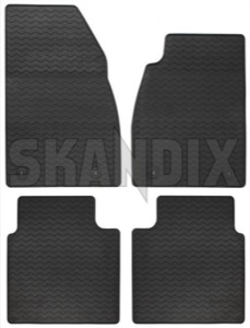 Floor accessory mats Rubber black consists of 4 pieces 32026301 (1051893) - Saab 9-5 (2010-) - floor accessory mats rubber black consists of 4 pieces Genuine 4 black bowl consists drive for four hand left lefthand left hand lefthanddrive lhd mat of pieces rubber vehicles