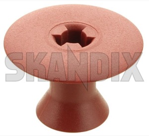 SKANDIX Shop Volvo Ersatzteile: Clip, Verkleidung Teppich vorne links rot  39875130 (1052005)