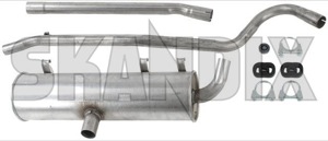Exhaust system from Front silencer 8817443 (1053125) - Saab 99 - exhaust system from front silencer Own-label addon add on from front material silencer steel with