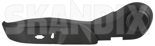 Cover, Seat adjustment 12763829 (1053156) - Saab 9-3 (2003-) - ОЕ-Numbers: 12793868, 12793869 - Keywords: cover seat adjustment Genuine Hedin Saab Parts adjustable black drive electrically for front hand left lefthand left hand lefthanddrive lhd memory seat seats vehicles with without