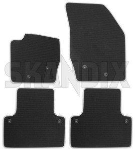SKANDIX Shop Volvo Ersatzteile: Fußmattensatz Textil schwarz (offblack)  bestehend aus 4 Stück 39865556 (1053213)