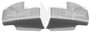 Mudflap plate rear Kit for both sides  (1053412) - Volvo 220 - mudflap plate rear kit for both sides Own-label both drivers for kit left passengers rear right side sides stainless steel