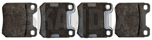 Brake pad set Rear axle  (1053601) - Saab 9-3 (-2003), 900 (1994-) - brake pad set rear axle Own-label axle rear