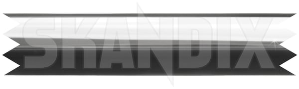 Trim moulding, Glas Windscreen upper chrome 3518235 (1053703) - Volvo 700 - Keywords: trim moulding glas windscreen upper chrome window scraper Genuine chrome frontscreens upper windscreen windscreens windshields