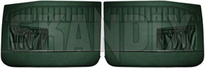 Interior door panel front green Kit for both sides  (1054025) - Volvo 120, 130, 220 - covering covers door cards interior door panel front green kit for both sides upholstery Own-label 520 556 520556 520 556 both drivers for front green kit left passengers right side sides