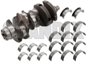 Crankshaft  (1054048) - Saab 95, 96, Sonett - crankshaft Own-label bearing exchange part with