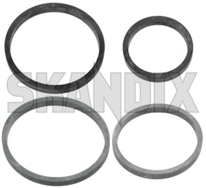 Gasket set, Oil cooler 30735091 (1054065) - Volvo C30, S40, V50 (2004-), S60 (2011-2018), S80 (2007-), V40 (2013-), V40 CC, V60 (2011-2018), V70 (2008-) - gasket set oil cooler packning Own-label      bracket cooler cooling filter for oil wateroil water oil with