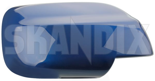 Cover cap, Outside mirror right ocean blue metallic 30695313 (1054068) - Volvo XC70 (2001-2007), XC90 (-2014) - Keywords: cover cap outside mirror right ocean blue metallic mirrorblinds mirrorcovers Genuine 458 blue metallic ocean painted right