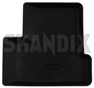 Floor accessory mat, single Synthetic material black rear left  (1054072) - Saab 9-3 (2003-) - floor accessory mat single synthetic material black rear left rensi Rensi black bowl left mat material plastic rear synthetic
