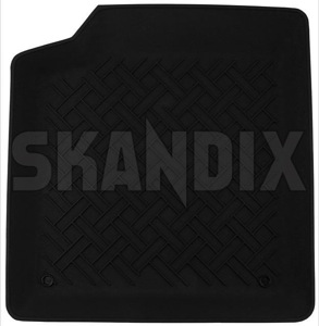 Floor accessory mat, single Synthetic material black front left  (1054074) - Saab 9-3 (2003-) - floor accessory mat single synthetic material black front left rensi Rensi black bowl front left mat material plastic synthetic
