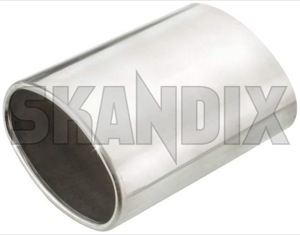 Exhaust pipe exposed Tailpipe 30856028 (1054174) - Volvo S40, V40 (-2004) - exhaust pipe exposed tailpipe Genuine exposed oval tailpipe
