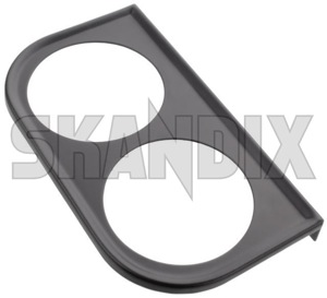 Bracket, Auxiliary instrument Subframe for Circular instrument 52 mm  (1054278) - universal Classic - additional instrument bracket auxiliary instrument subframe for circular instrument 52 mm console holder holding frame mounting frame panel supplementary instrument Own-label 2 52 52mm black circular dashboard for instrument mm sheet steel subframe