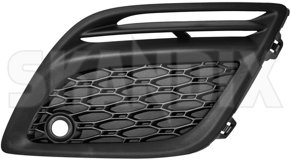 Abdeckung, Stoßstange vorne links 31290659 (1054464) - Volvo XC60 (-2017) - Keywords: abdeckgrill abdeckung stossstange vorne links abdeckungen abschirmung frontstossstangen gitter grille kuehlergitter kuehlergrill schuerzen stossfaenger stossstange stossstangenabdeckung stossstangengitter stosstange xc60 Hausmarke einparkhilfe fahrzeuge fuer linker links mit nebelscheinwerfer ohne vorderer vorne