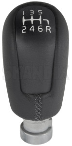 Gear Lever Leather 30759294 (1054507) - Volvo C30, C70 (2006-), S40, V50 (2004-) - gear lever leather shift knob Genuine leather