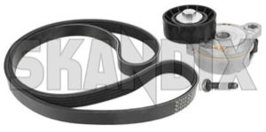 Belt tensioner, V-ribbed belt 31401425 (1054790) - Volvo S60 (2011-2018), S60 CC (-2018), S80 (2007-), V60 (2011-2018), V60 CC (-2018), V70, XC70 (2008-), XC60 (-2017) - belt tensioner v ribbed belt belt tensioner vribbed belt Genuine kit