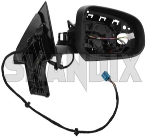 Outside mirror 31218201 (1054964) - Volvo C70 (2006-) - outside mirror Genuine actuator cable cap cover covering drive electronically foldable for glass hand heatable indicator kit left lefthand left hand lefthanddrive lens lens  lhd light memory mirror outside vehicles with without