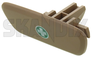 Handle, Trunk panel beige 39966527 (1055039) - Volvo V70 P26 (2001-2007), XC70 (2001-2007) - handle trunk panel beige Genuine aid ax5x beige bx5x first kit symbol with