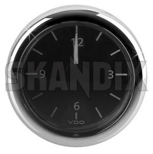 Timeclock System VDO  (1055133) - universal  - additional display additional instrument clock control indicator gt instrument timeclock system vdo vdo VDO 12 12v 52 52mm analog chrome mm system trim v vdo with