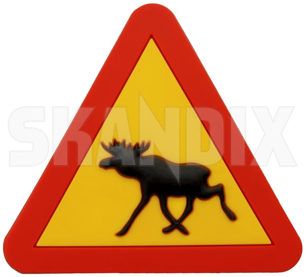 Magnet black-red-yellow Elk Warning (1055204) - universal - Keywords: magnet black red yellow elk warning magnet blackredyellow elk warning Own-label 53 53mm blackredyellow black red yellow elk elksign mm moosesign sign trafficsign triangular warning warningsign
