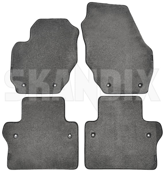 Fußmattensatz Textil schwarz (offblack) bestehend aus 4 Stück 31267616 (1055307) - Volvo S80 (2007-) - ОЕ-Nummern: 30653792 - Keywords: fussmattensatz fussmattensatz textil schwarz offblack bestehend aus 4 stueck fussraummatten innenraummatte matte mattensaetze mattensatz s80 teppichsaetze teppichsatz Original offblack offblack 2x0x 4 aus bestehend fuer lhd linkslenker oesen originalzubehoer runde schwarz stoff stueck textil vier vlies