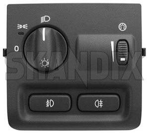 Switch, Headlight 30613943 (1055356) - Volvo S40, V40 (-2004) - combination switch headlight adjuster knob headlight adjuster switch headlight control headlight knob headlight switch headlightsswitch light adjuster knob light adjuster switch light control main lights knob main lights switch mainlights switch headlight Genuine aiming foglights for headlight vehicles with without