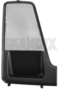 Lens, Interior light left Roof section grey 9169517 (1055367) - Volvo 850, C70 (-2005), S70, V70, V70XC (-2000) - courtesy lamps covers dome lights covers lens interior light left roof section grey Genuine grey left roof section