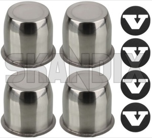 Wheel Center Cap stainless Kit  (1055501) - Volvo 120, 130, 220, P1800, PV - 1800e caps centercaps covers hub caps hubcaps hubcovers hubs middle p1800e rim trim wheel caps wheel center cap stainless kit wheel centre wheel cover wheel trim wheelcentre Own-label 4 68 68mm consists four kit mm of pieces stainless steel