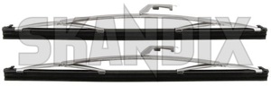 Wiper blade for Windscreen chrome Kit for both sides  (1055754) - Saab 95, 96 - wiper blade for windscreen chrome kit for both sides wipers Own-label both chrome cleaning drivers for kit left passengers right side sides window windscreen