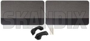 Interior door panel black-grey Kit for both sides  (1055991) - Volvo PV - covering covers door cards interior door panel black grey kit for both sides interior door panel blackgrey kit for both sides upholstery Own-label 428 584 428584 428 584 blackgrey black grey both drivers for kit left passengers right side sides