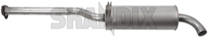 Middle silencer 1271348 (1056006) - Volvo 700 - middle silencer Own-label catalytic converter for vehicles without