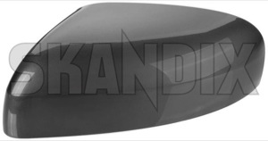 Cover cap, Outside mirror left titanium 39979056 (1056066) - Volvo S60 (-2009), S80 (-2006), V70 P26 (2001-2007) - cover cap outside mirror left titanium mirrorblinds mirrorcovers Genuine 455 electronically foldable left not painted titanium
