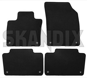 Floor accessory mats Velours anthracite consists of 4 pieces  (1056097) - Volvo XC90 (2016-) - floor accessory mats velours anthracite consists of 4 pieces Own-label 4 5 anthracite consists drive flat for four hand left lefthand left hand lefthanddrive lhd mat of pieces vehicles velours