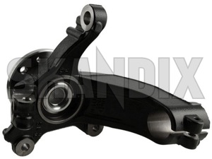 Steering knuckle Front axle left 31451326 (1056248) - Volvo S60 CC, V60 CC (-2018), XC60 (-2017), XC70 (2008-) - knuckles pivots spindles steering knuckle front axle left swivels wheel bearing carrier Genuine axle bearing front left wheel with