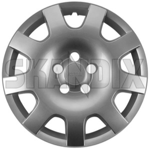 Wheel cover silver 16 Inch for Steel rims Piece 12768993 (1056293) - Saab 9-3 (2003-) - hub caps rim trim wheel caps wheel cover wheel cover silver 16 inch for steel rims piece wheel trim Genuine saab  saab  16 16inch for inch material piece plastic rims silver steel synthetic