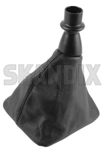 Gear lever gaiter black Leather NOS, new old stock 3414555 (1057620) - Volvo 400 - gear lever gaiter black leather nos new old stock selector gaiter shift stick collar shifter boot Genuine black leather new nos nos  old stock