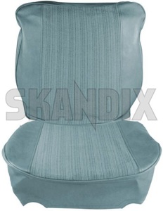 Upholstery Front seat Seat surface Back rest light blue Kit for one Seat  (1058008) - Volvo PV - upholstery front seat seat surface back rest light blue kit for one seat Own-label 55 513 55513 55 513 back backrest blue cushion for front kit light lower one rest seat seatback seats surface upper