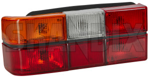 Combination taillight left red-orange-white 1372447 (1058105) - Volvo 200 - backlight combination taillight left red orange white combination taillight left redorangewhite taillamp taillight volvo oe supplier Volvo OE supplier black bulb conductor holder included left redorangewhite red orange white seal with