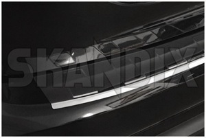 Load sill guard Stainless steel polished  (1058438) - Volvo V60 (2011-2018) - boot sills bumpers edges guards load edge load sill guard stainless steel polished loading dock loading edge loadsillguards paintwork protections protectors rear apron sillguards strips skandix SKANDIX polished stainless steel