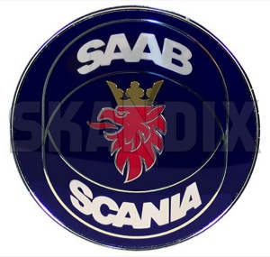 Emblem Trunk lid  (1058605) - Saab 900 (-1993) - badges emblem trunk lid Genuine 38 38mm lid mm new nos nos  old stock trunk