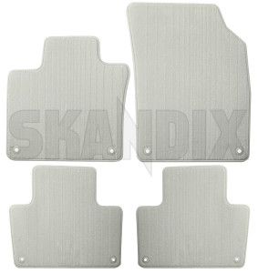Floor accessory mats Textile blonde consists of 4 pieces 32262188 (1058897) - Volvo XC90 (2016-) - floor accessory mats textile blonde consists of 4 pieces Genuine 4 blonde cloth consists drive fabric flat fleece for four hand left lefthand left hand lefthanddrive lhd mat of pieces textile vehicles woven