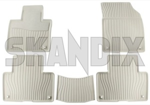 SKANDIX Shop Volvo Ersatzteile: Fußmattensatz Kunststoff blonde 5 Stück  32338451 (1058900)