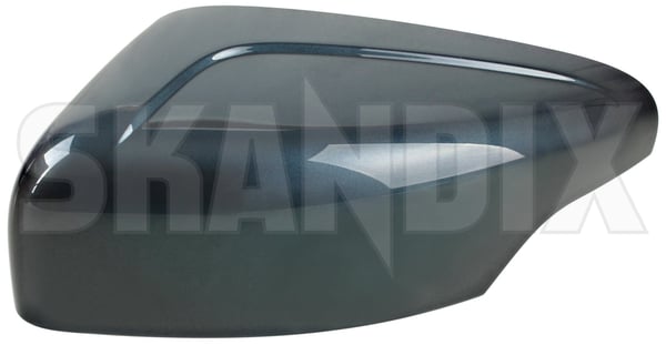 Cover cap, Outside mirror left barents blue pearl 39854903 (1059026) - Volvo XC60 (-2017) - Keywords: cover cap outside mirror left barents blue pearl mirrorblinds mirrorcovers Genuine 466 barents blue left painted pearl