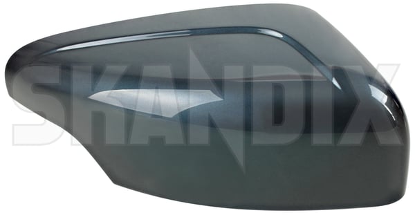 Cover cap, Outside mirror right barents blue pearl 39854918 (1059154) - Volvo XC60 (-2017) - Keywords: cover cap outside mirror right barents blue pearl mirrorblinds mirrorcovers Genuine 466 barents blue painted pearl right