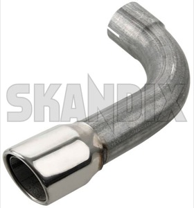 Exhaust pipe right exposed Tailpipe 31392522 (1059541) - Volvo S60 (2011-2018), S60 CC (-2018), V60 (2011-2018), V60 CC (-2018), XC60 (-2017) - exhaust pipe right exposed tailpipe Own-label exhaust exposed for pipes right round tailpipe two vehicles with