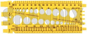 Screw guide metric inch  (1059673) - universal  - measure tool bolts measure tool  bolts screw guide metric inch screwgauges screwguides Own-label inch metric