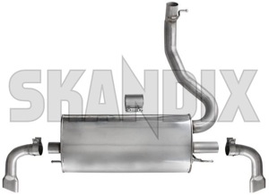 Rear Silencer 31414763 (1060088) - Volvo XC60 (-2017) - end silencer rear silencer Genuine clamps exhaust exposed for pipe pipes tailpipe trim two vehicles with without