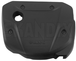 Engine cover 31437508 (1060970) - Volvo S60 (2011-2018), S60 CC (-2018), S80 (2007-), V60 (2011-2018), V60 CC (-2018), V70 (2008-), XC60 (-2017), XC70 (2008-) - engine cover motor cover Genuine clips with