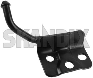 Bracket, Exhaust Front silencer rear left 9179017 (1061077) - Volvo S60 (-2009), S80 (-2006), V70 P26 (2001-2007) - bracket exhaust front silencer rear left hangers holders holding brackets mountings mounts silencermounts Genuine awd front left rear silencer without